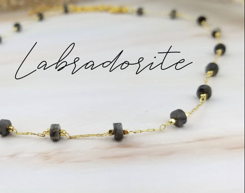 Labradorite 14” Choker