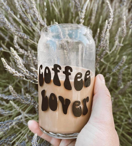 Coffee Lover Can Glass